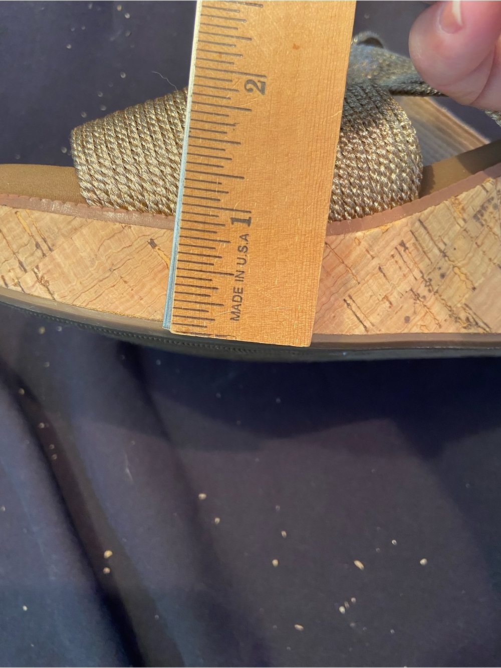 Corkys Gold Woven Slide Mules - Picture 4 of 5